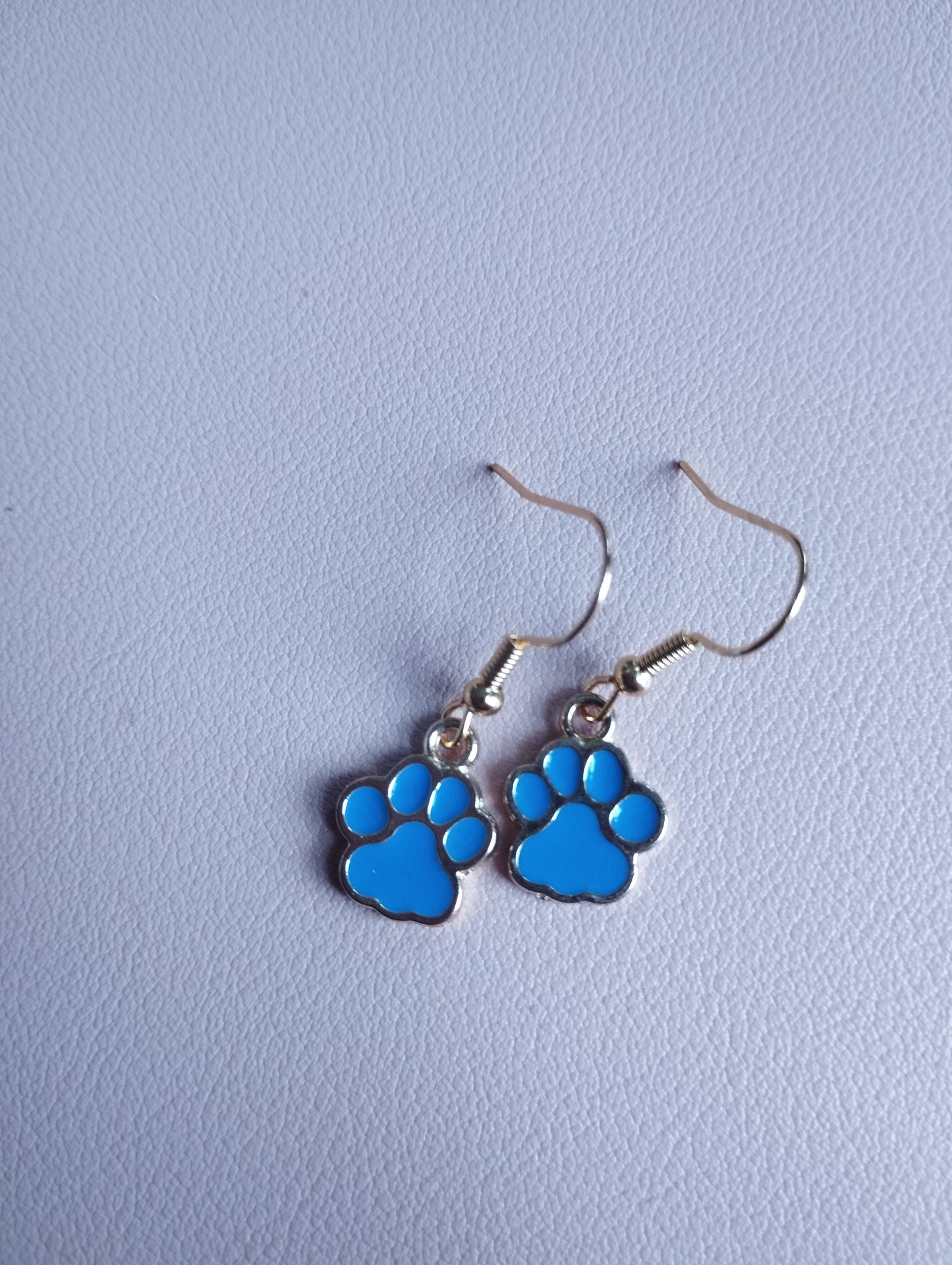 Tina's collection Gold pawprint earrings